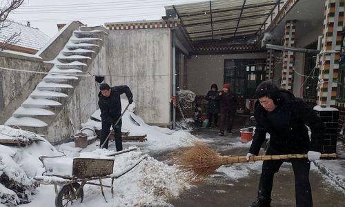 扫雪的作文（冬天路灯下扫雪的老奶奶满分）