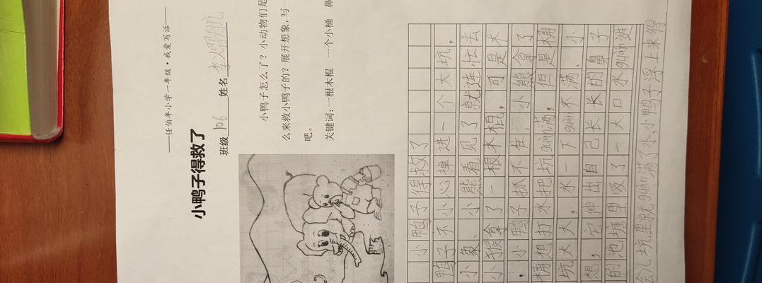 小鸭子得救了看图作文150字（《小鸭子得救了——奇妙的营救行动》）