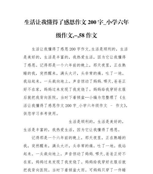 以我懂得了为题写篇作文500字以上（《懂得了》）