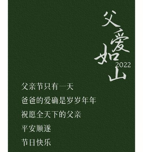 关于父亲节的唯美句子大全（父亲节）