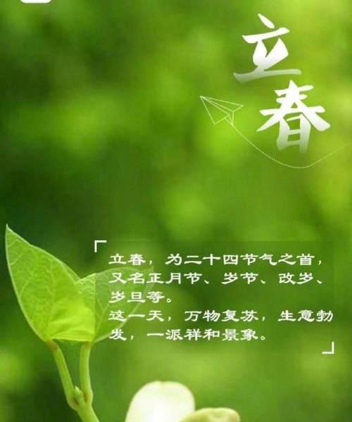 立春节气祝福语句子大全立春发朋友圈的说说问候语录（春天来了，祝你快乐）