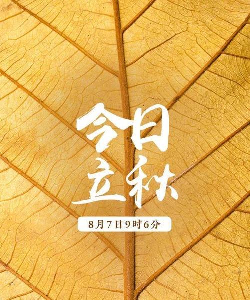 有关今日立秋朋友圈说说祝福语的好句子（《送你一份秋日祝福》）