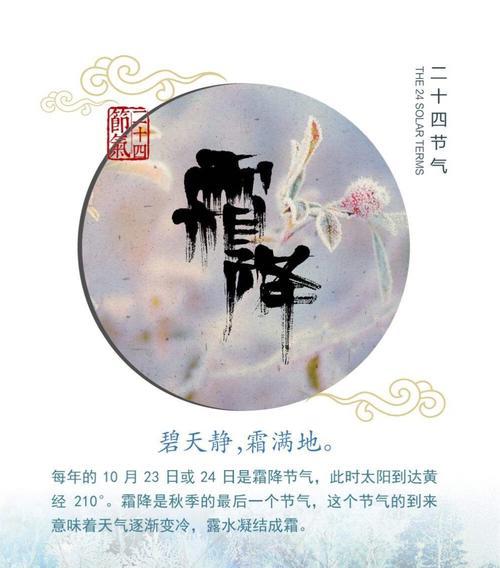 有关关于霜降节气的谚语的好句摘抄（霜降节气，丰收之时）