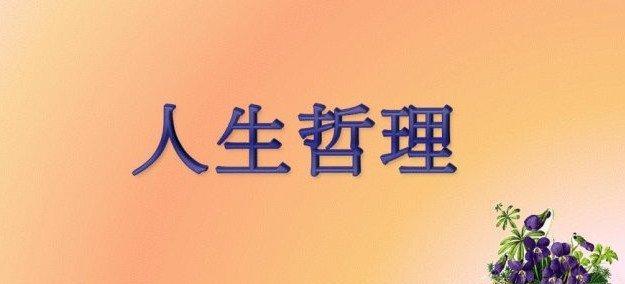 有关富含生活哲理的名言警句的好句摘抄（探寻人生意义，领略智慧光芒）