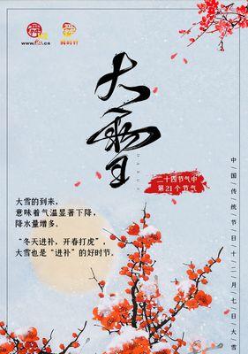 关于二十四节气大雪的文案（文章主题：大雪，让冬季更加美丽）