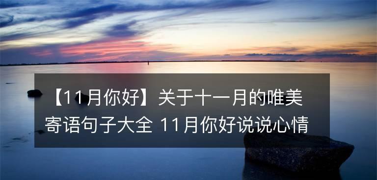 关于11月你好的朋友圈语句（岁月静好，心情如初——2024十一月）