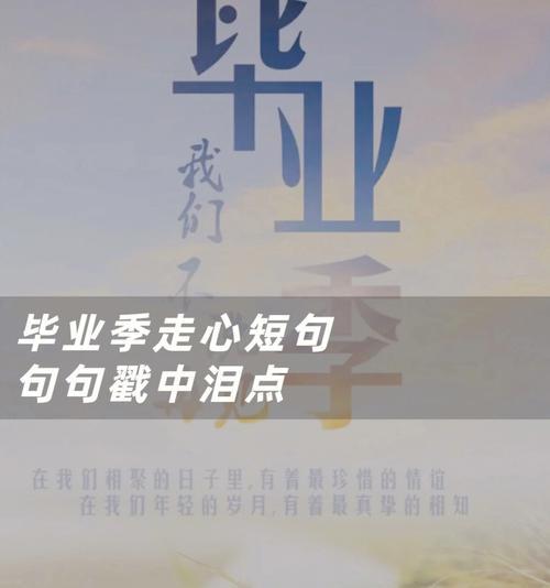 适合毕业季使用的优美句子（用词华丽的短句，定格那一瞬间的美好）