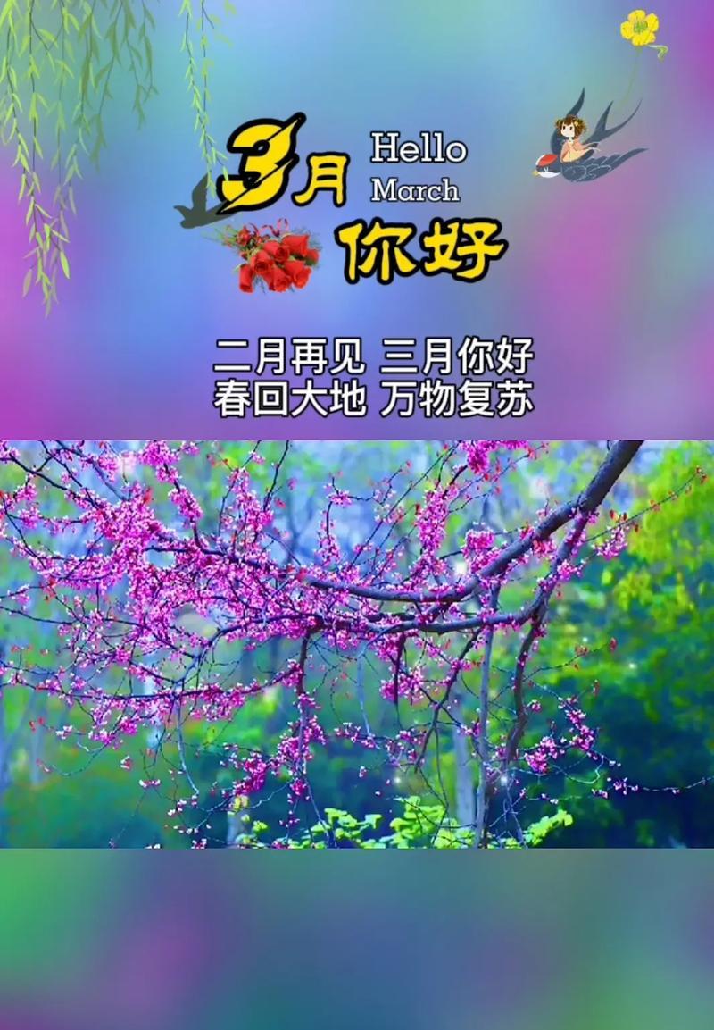 三月你好的句子怎么说（邂逅唯美，迈入新世界）