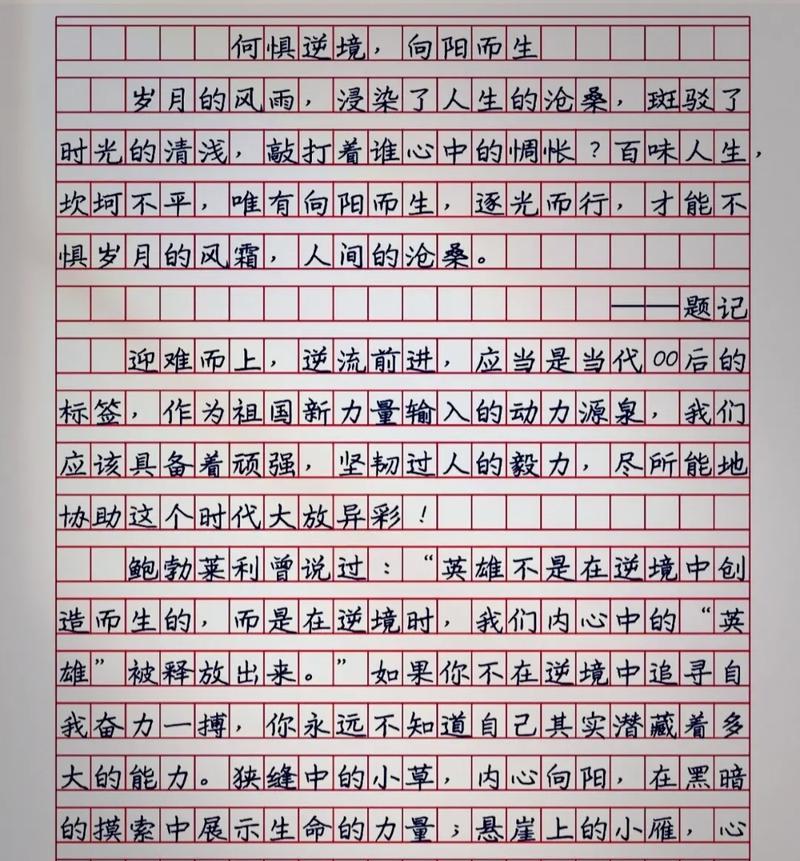 坚持也是一种美的作文450字（《一朵坚持开出的美丽》）