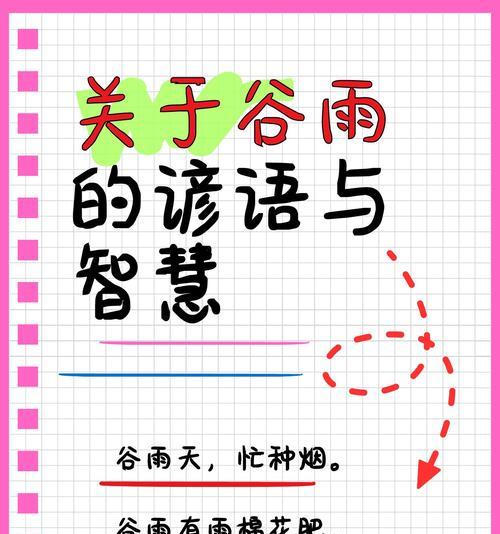 谷雨对农民来说是什么意思（《谷雨润物细无声：农业之美与文化之韵》）